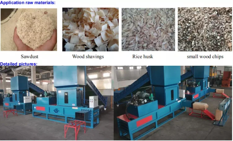 Hydraulic Wood Shaving Clothing Bale Sawdust Waste Paper Baler