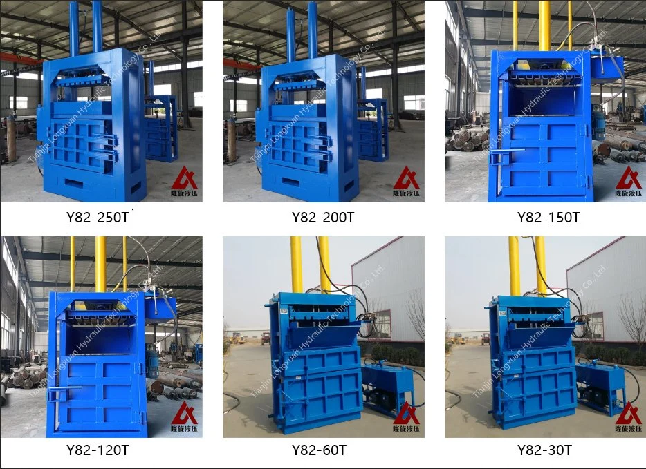 Hot Sale Small Vertical Baler for Waste Paper, Carton, Film, Outer Packaging Material