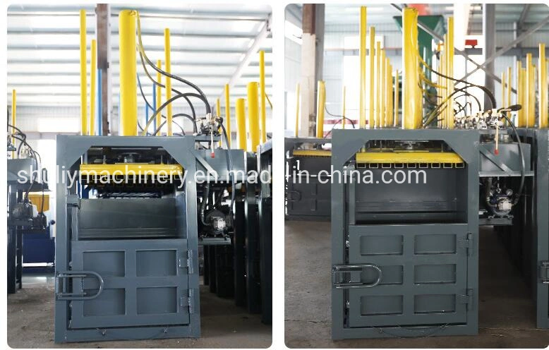 Small Vertical Type Waste Clothing Film Scrap Baler