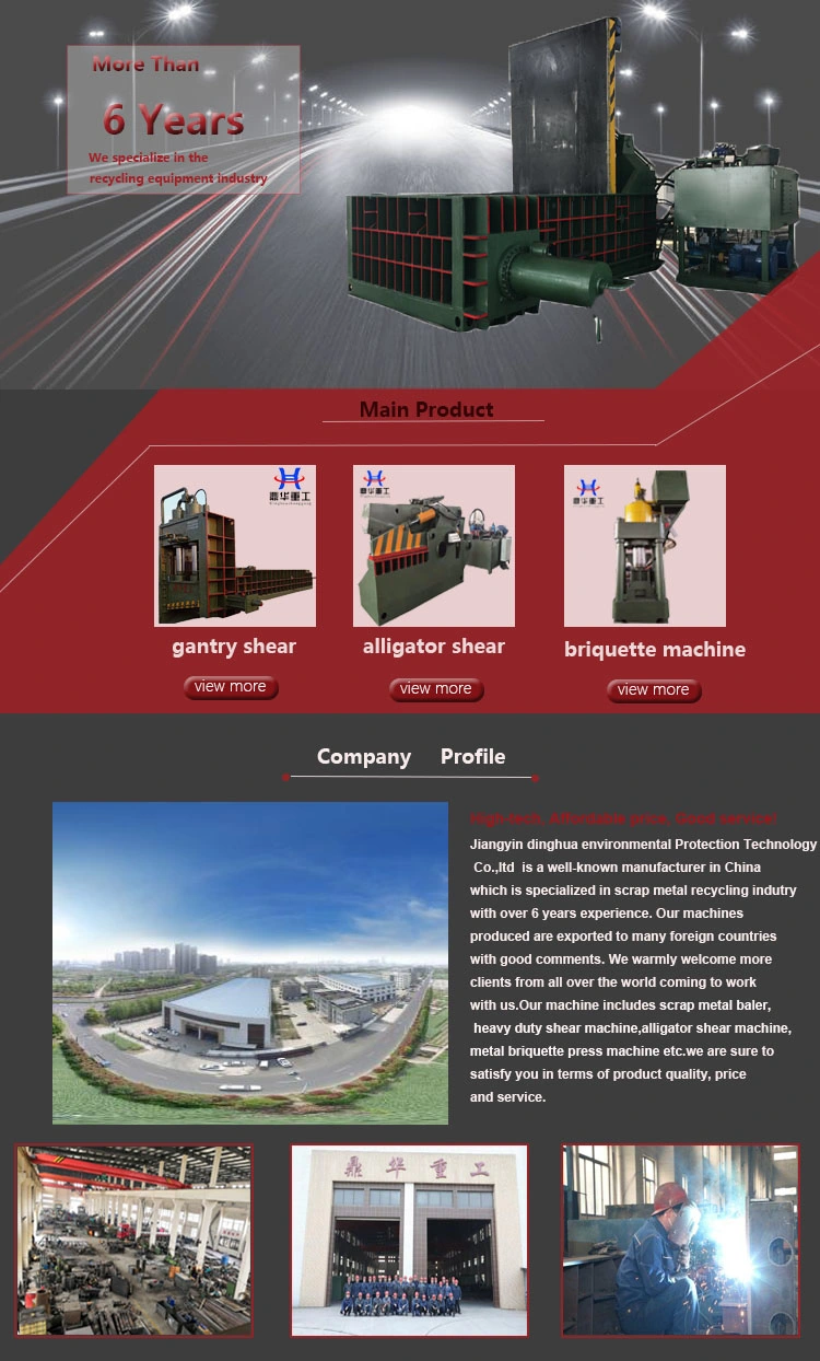 Metal Baler Scrap Aluminum Steel Copper Hydraulic Balers Machine Metal Recycling Machine Scrap Metal Press Machine